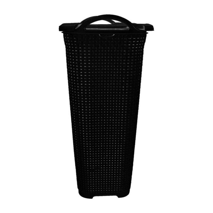 Cesto Rattan Tampa Basculada Preto 50 litros - Image 7