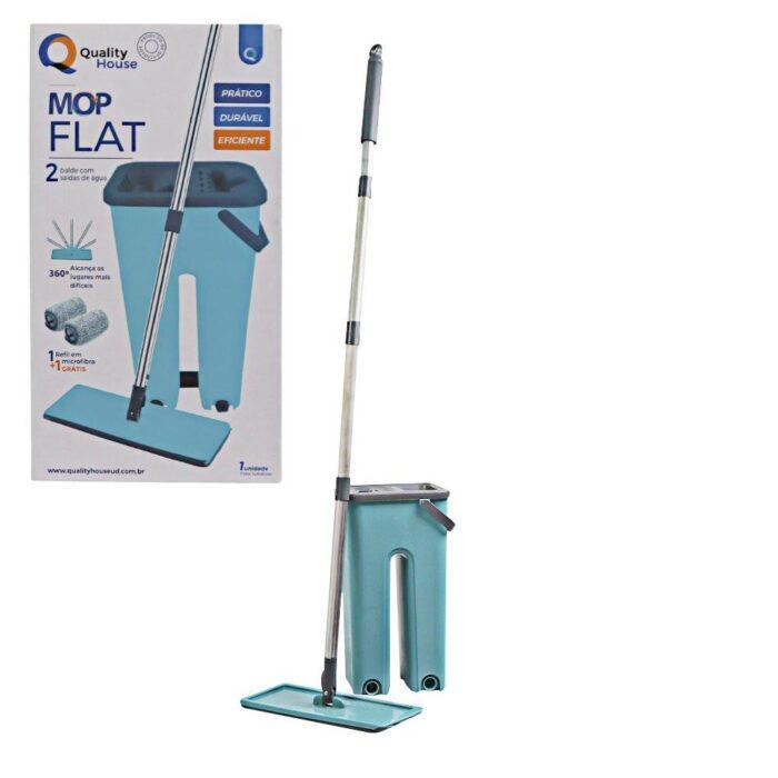 Rodo Flat Mop E Balde Lava E Seca Profissional Com 2 Refis - Image 3