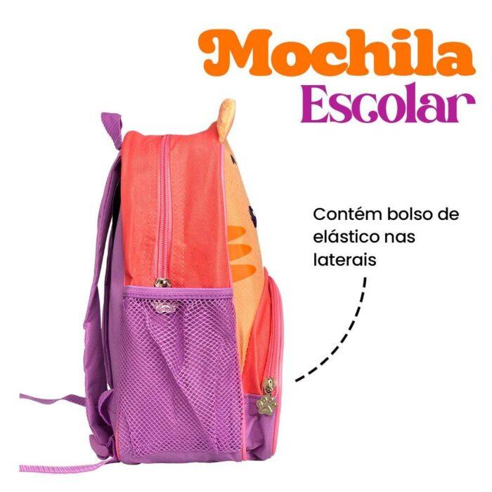 Mochila Infantil Com Alças - Gato - Image 7