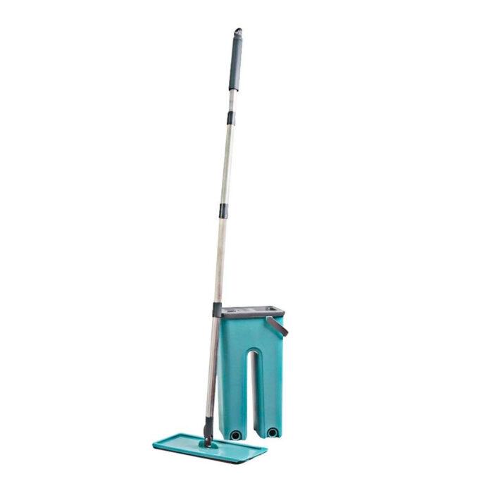 Rodo Flat Mop E Balde Lava E Seca Profissional Com 2 Refis