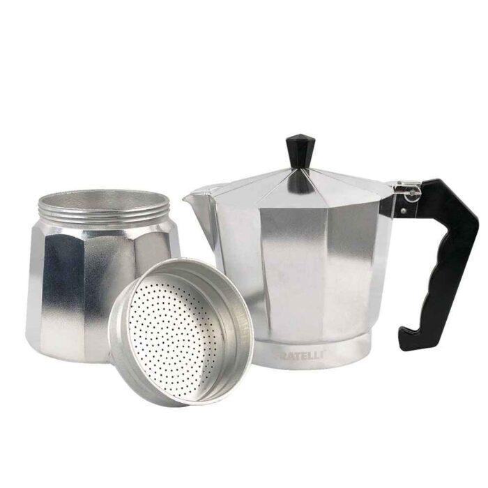 Cafeteira Italiana Moka Express Faz 6 Xícaras Café Aluminio - Image 4