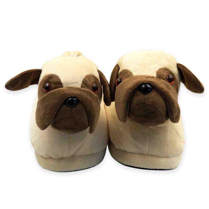 Pantufas de Cachorro Pug 3D Tamanho Único - Image 2