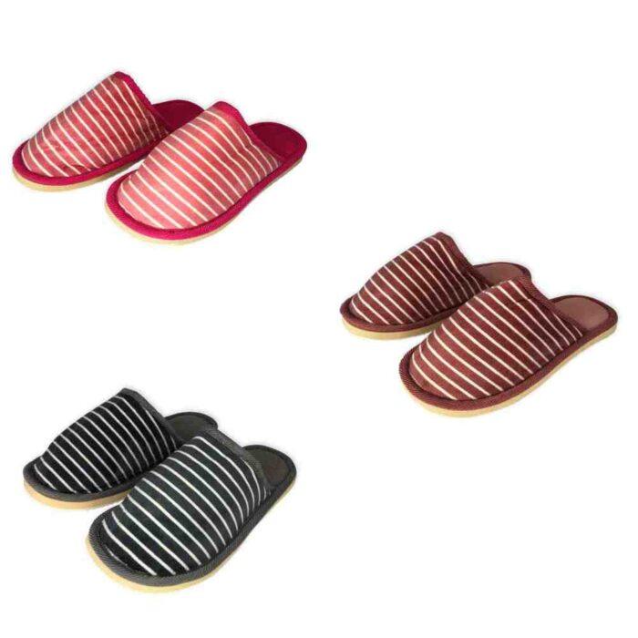 Pantufa Feminina com Listras