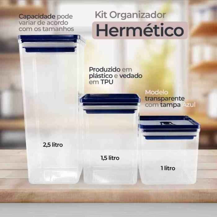 Kit Organizador Hermético Dubai 5 Litros - Sortidos - Image 3