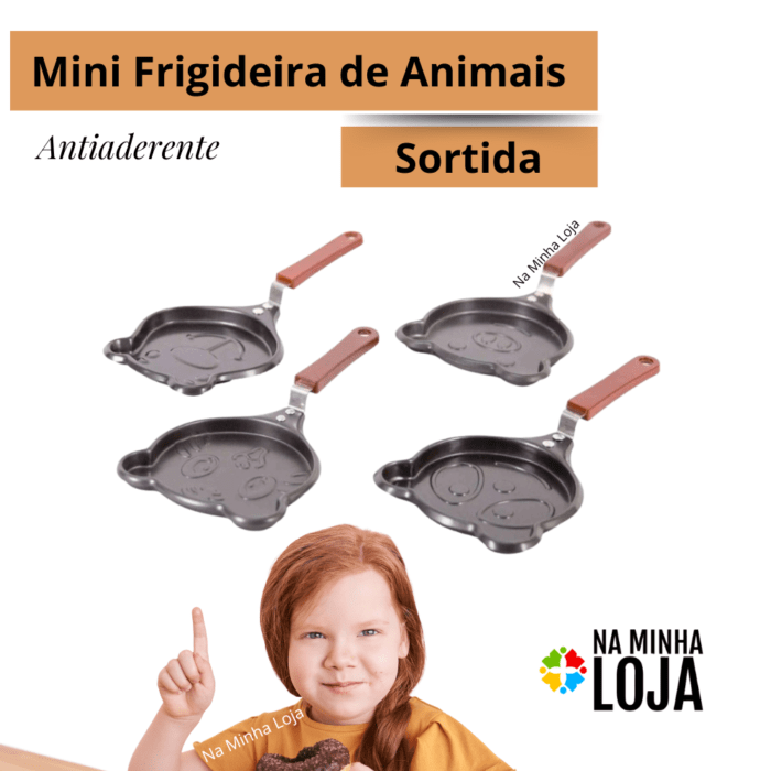 Mini Frigideira Panquequeira Animais Sortido