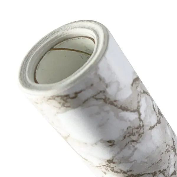 PAPEL DE PAREDE 5MX45CM PVC MARMORIZADO CINZA