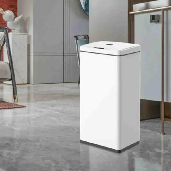 Lixeira Automática Retangular 50 Litros com Sensor em Aço Inox