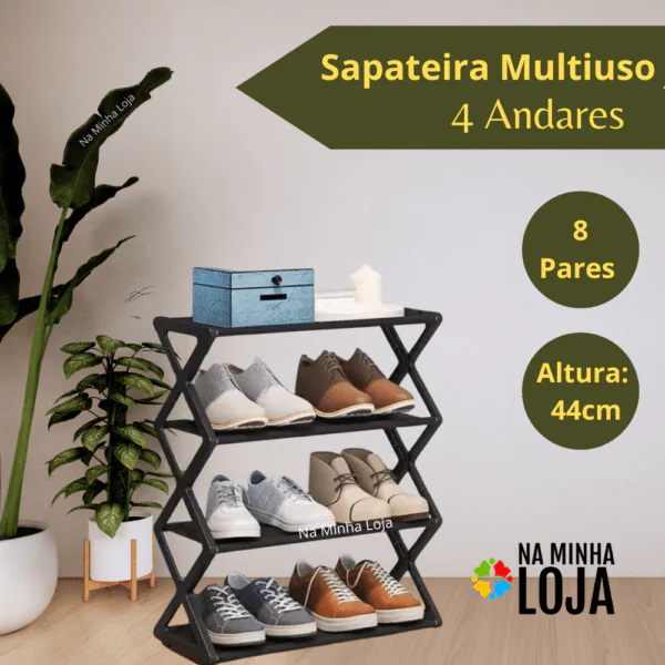 Sapateira Multiuso 4 andares organizadora 8 pares